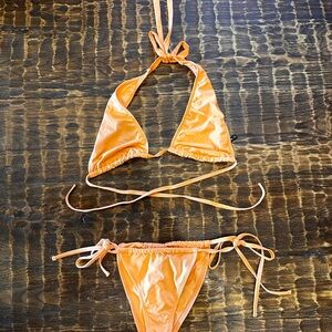 Vibrant Orange Bikini Set
